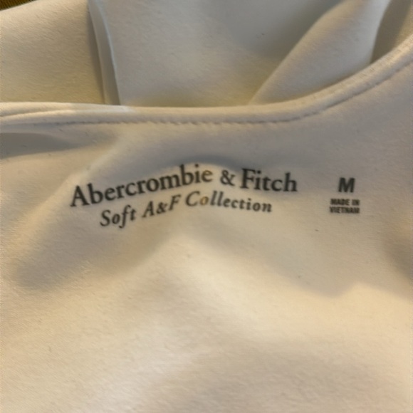 Abercrombie & Fitch Soft A&F Collection White Deep V Neck Sleeveless Bodysuit M - Picture 10 of 10